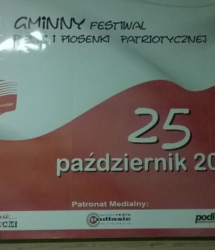 Gminny Festiwal Pieśni i Piosenki Patriotycznej - kolejność występów